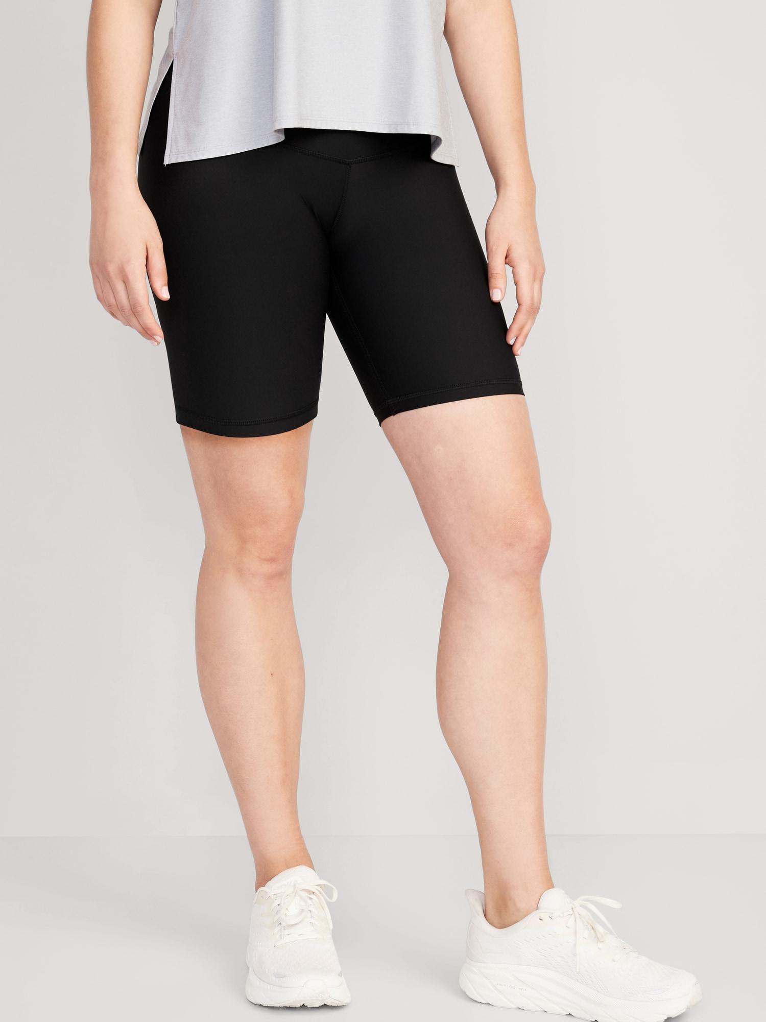 Maternity Full Panel PowerSoft Postpartum Support Biker Shorts -- 8-inch inseam Product Image