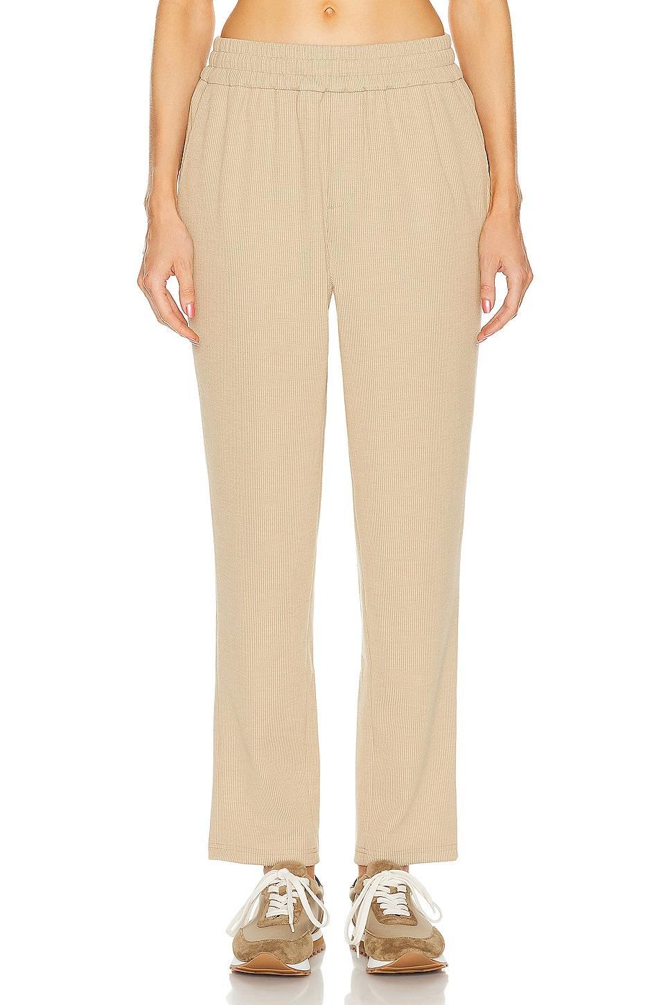 WAO Ribbed Knit Pant Brown. (also in M, XL/1X, XS). Product Image