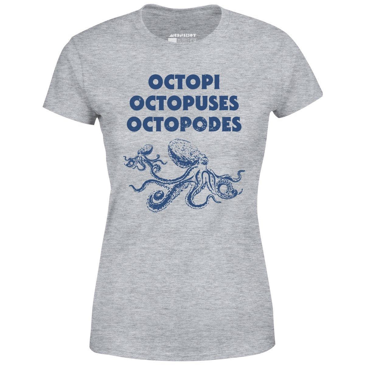 Octopi Octopuses Octopodes - Women's T-Shirt Female Product Image