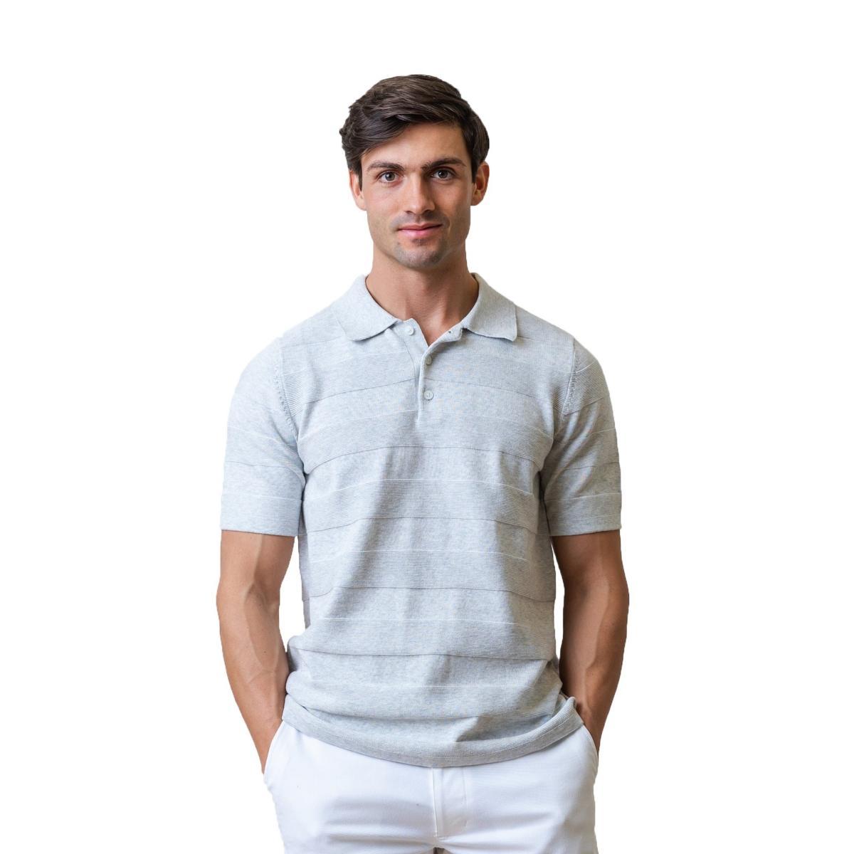 Hope & Henry Mens Short Sleeve Sweater Polo Product Image