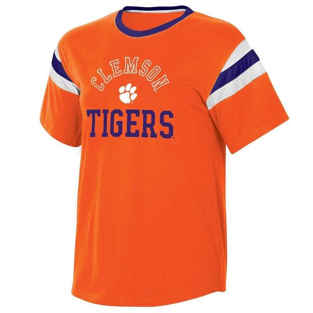 NCAA Clemson Tigers Womens Short Sleeve Stripe T-Shirt Product Image