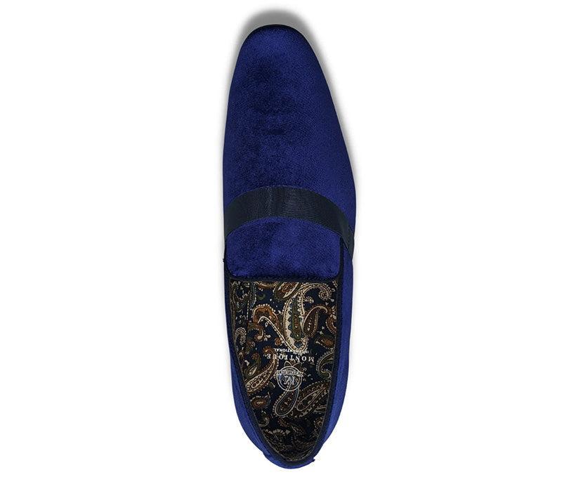 Purple Solid Velvet Loafer Product Image