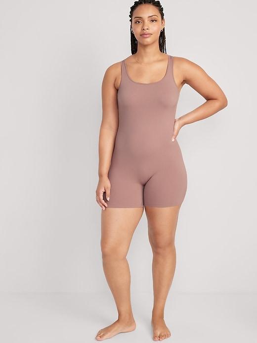 Seamless Rib-Knit Bodysuit -- 6-inch inseam Product Image