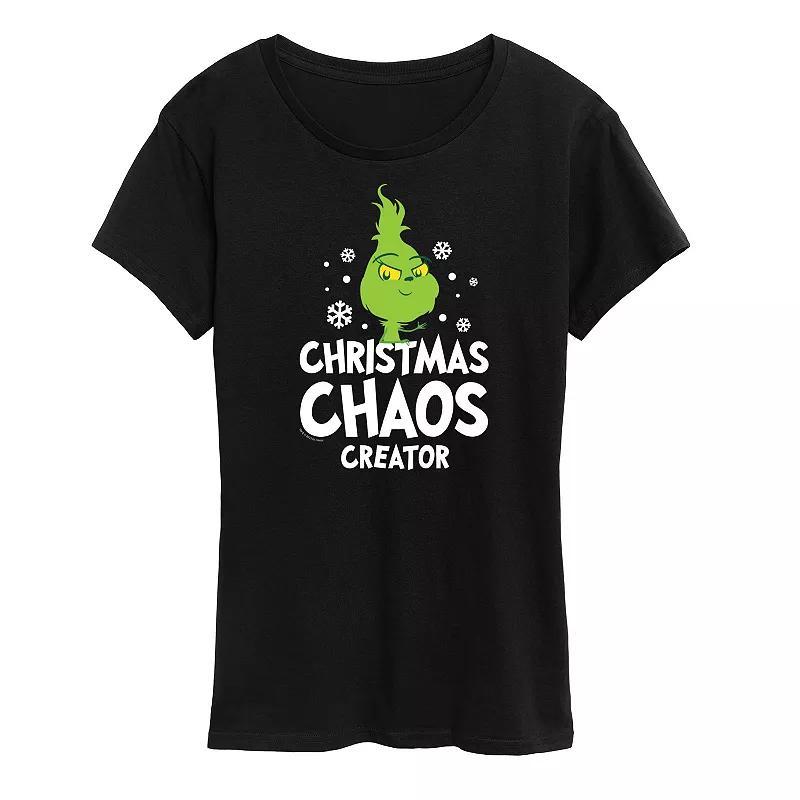 Womens Dr. Seuss Little Grinch Chaos Creator Graphic Tee, Girls Blue Product Image