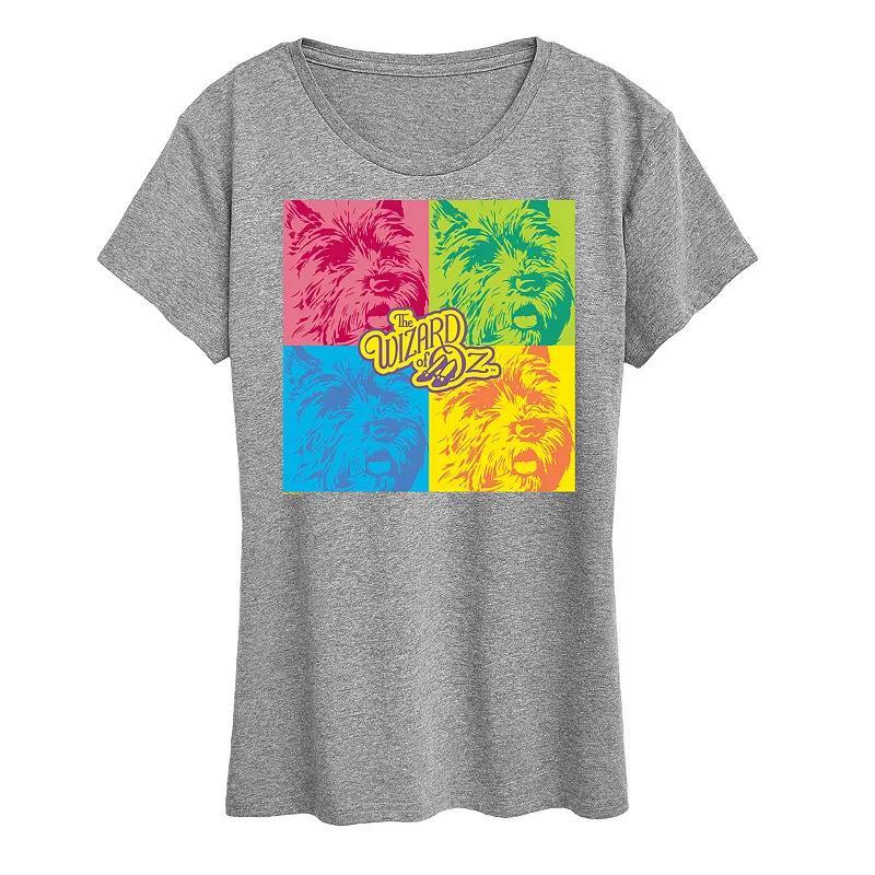 Womens The Wizard Of Oz Toto Grid Graphic Tee Product Image