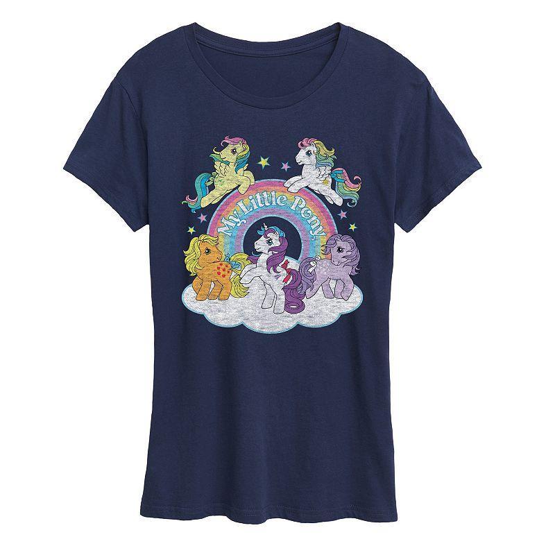 Womens My Little Pony Character Group Graphic Tee, Girls Blue Product Image