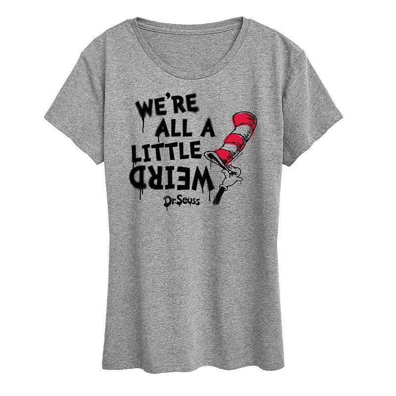 Womens Dr. Seuss A Little Weird Graphic Tee Product Image