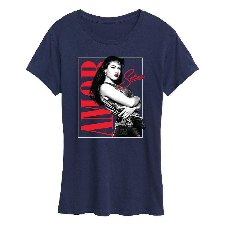 Womens Selena Quintanilla Amor Graphic Tee, Girls Product Image