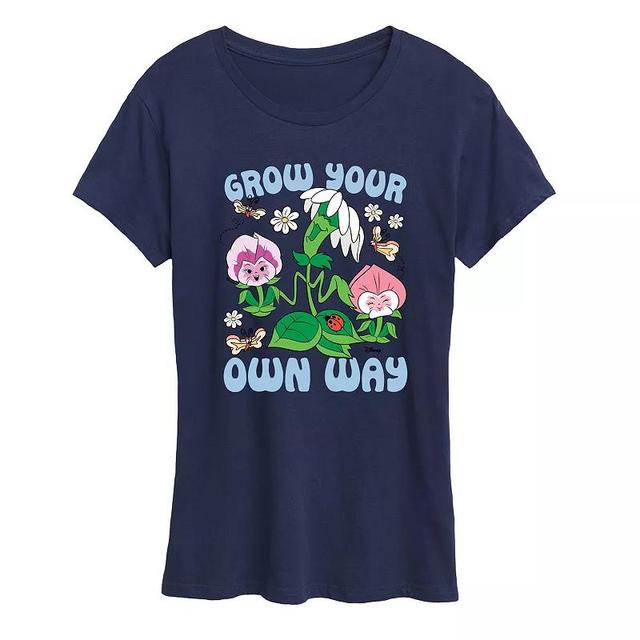 Disneys Alice in Wonderland Womens Flowers Grow Graphic Tee Product Image