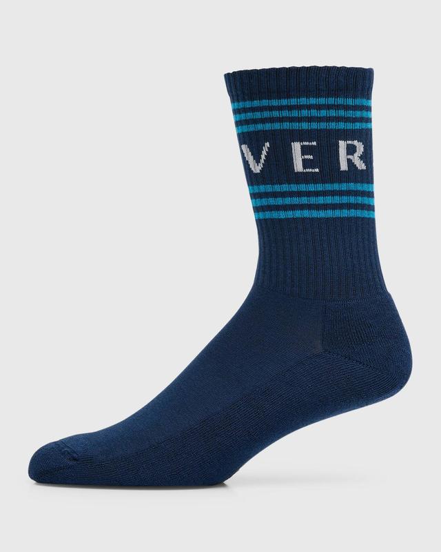 Mens Athletic Logo Crew Socks Product Image