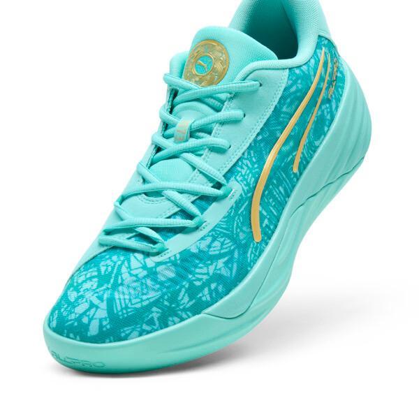 PUMA All-Pro NITROâ¢ Mexico City Game 2024 Men's Basketball Shoes in Aquatic/Sparkling Green Product Image