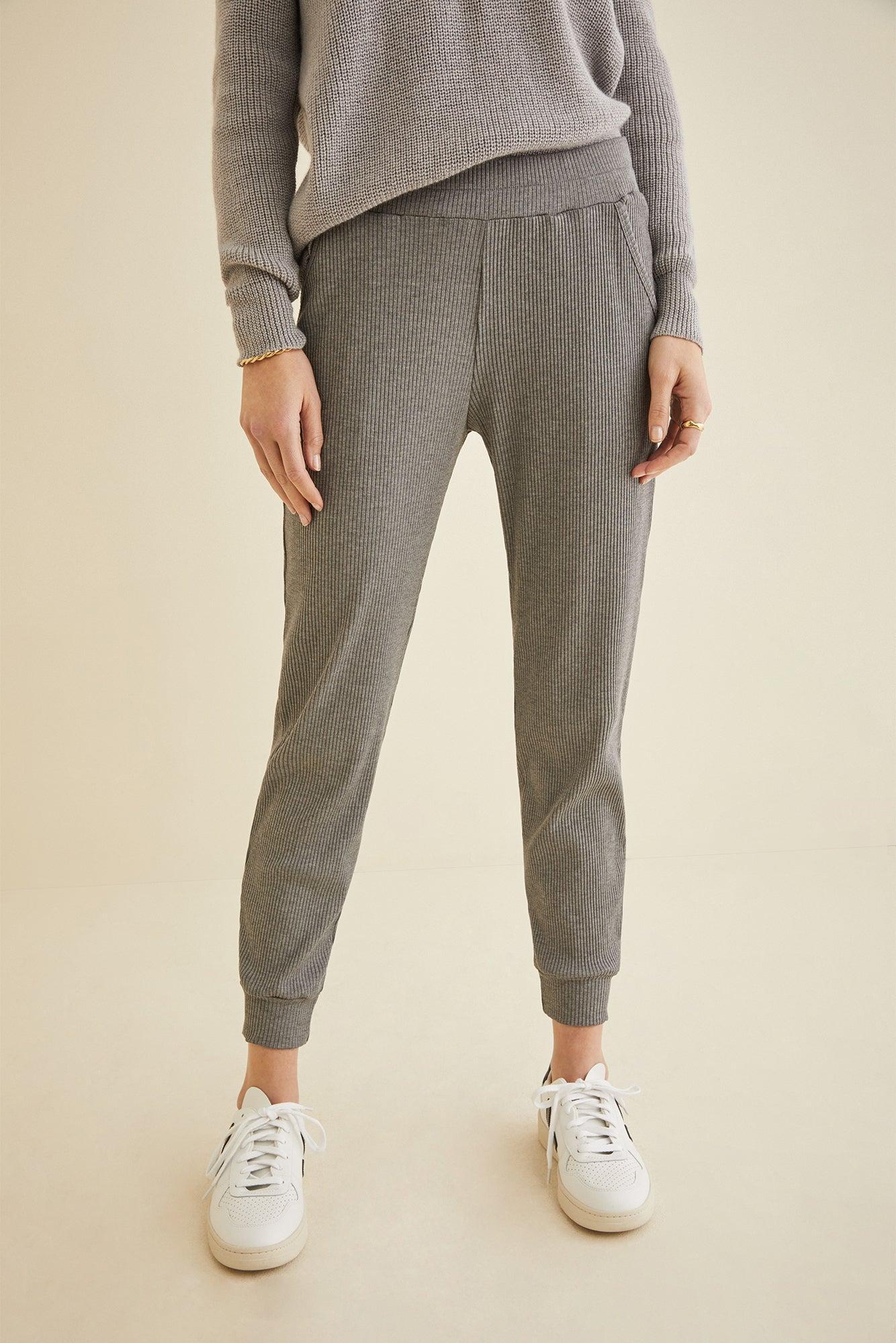 Skylar Paris Rib Joggers - Marengo Grey - ReAmour product image