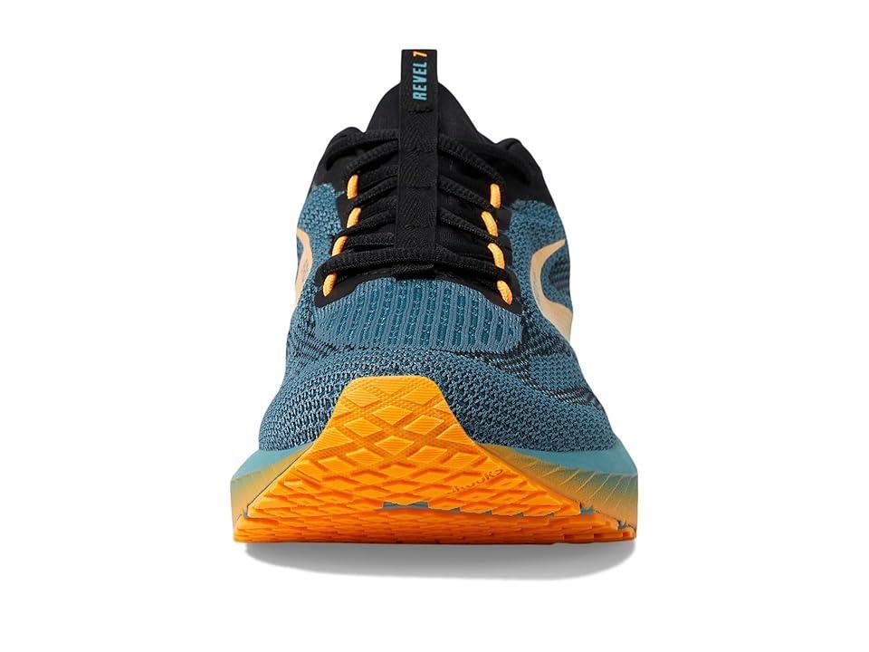 Brooks Revel 7 (Storm BlueOrange Pop) Men's Running Shoes Product Image