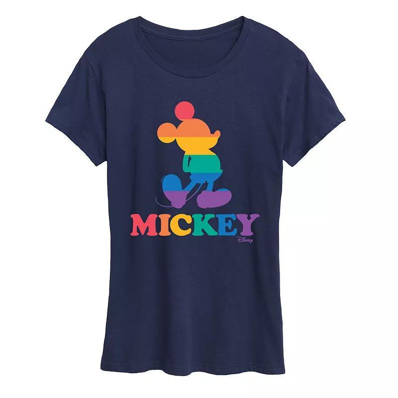 Disneys Mickey Mouse Womens Pride Graphic Tee Product Image