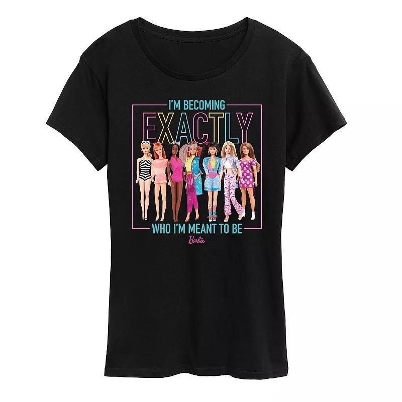 Womens Barbie Exactly Who Im Meant To Be Graphic Tee Product Image