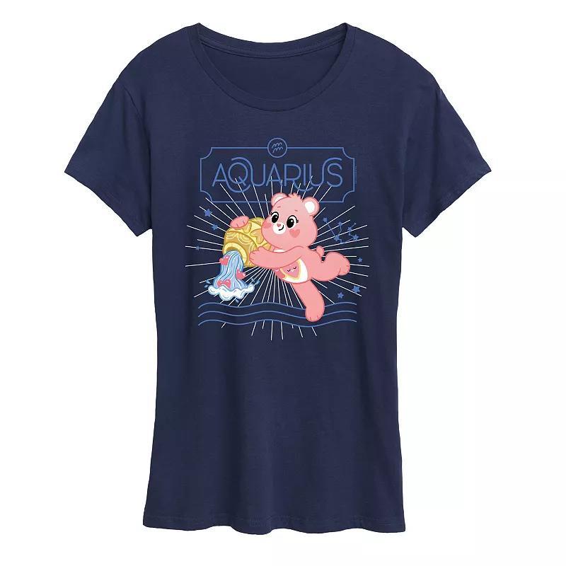 Womens Care Bears Aquarius Graphic Tee, Girls Blue Product Image