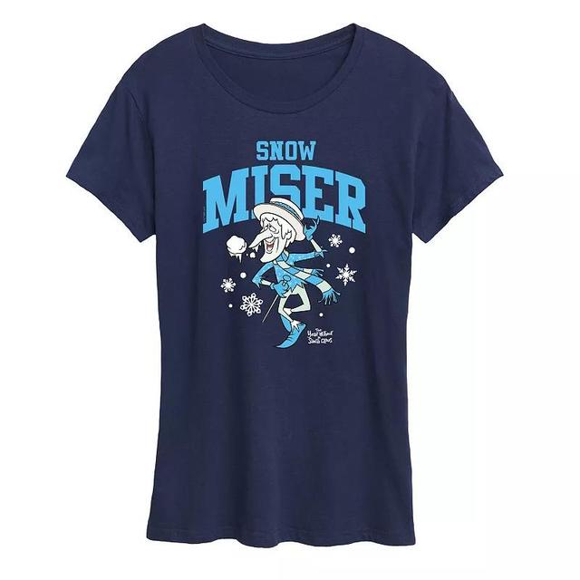 Womens The Year Without Santa Claus Snow Miser Graphic Tee, Girls Blue Product Image