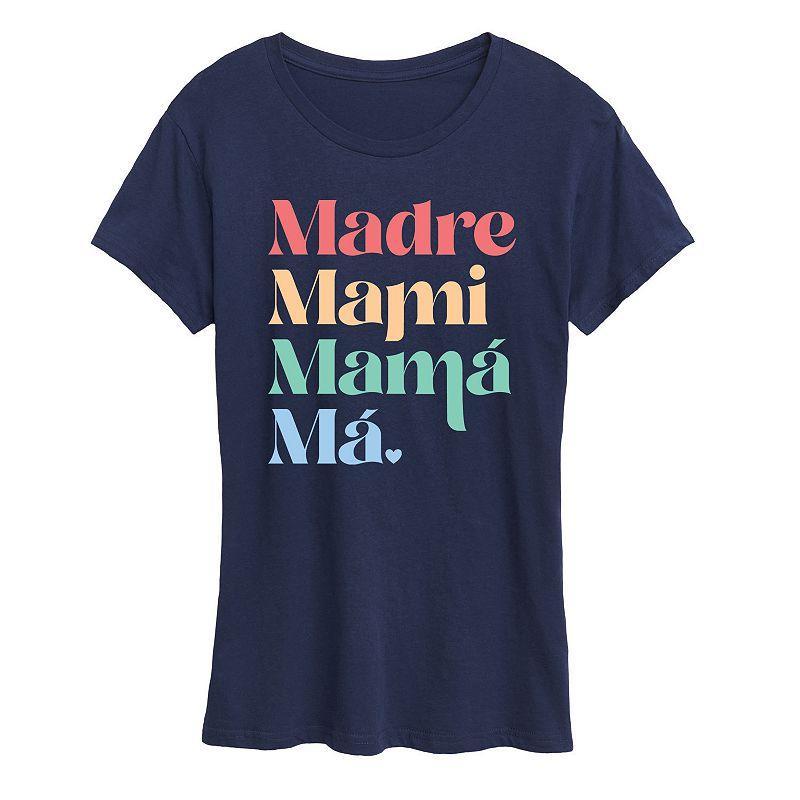 Womens Madre Names Graphic Tee, Girls Product Image