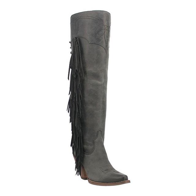 Dingo Sky High Womens Leather Thigh-High Boots Product Image