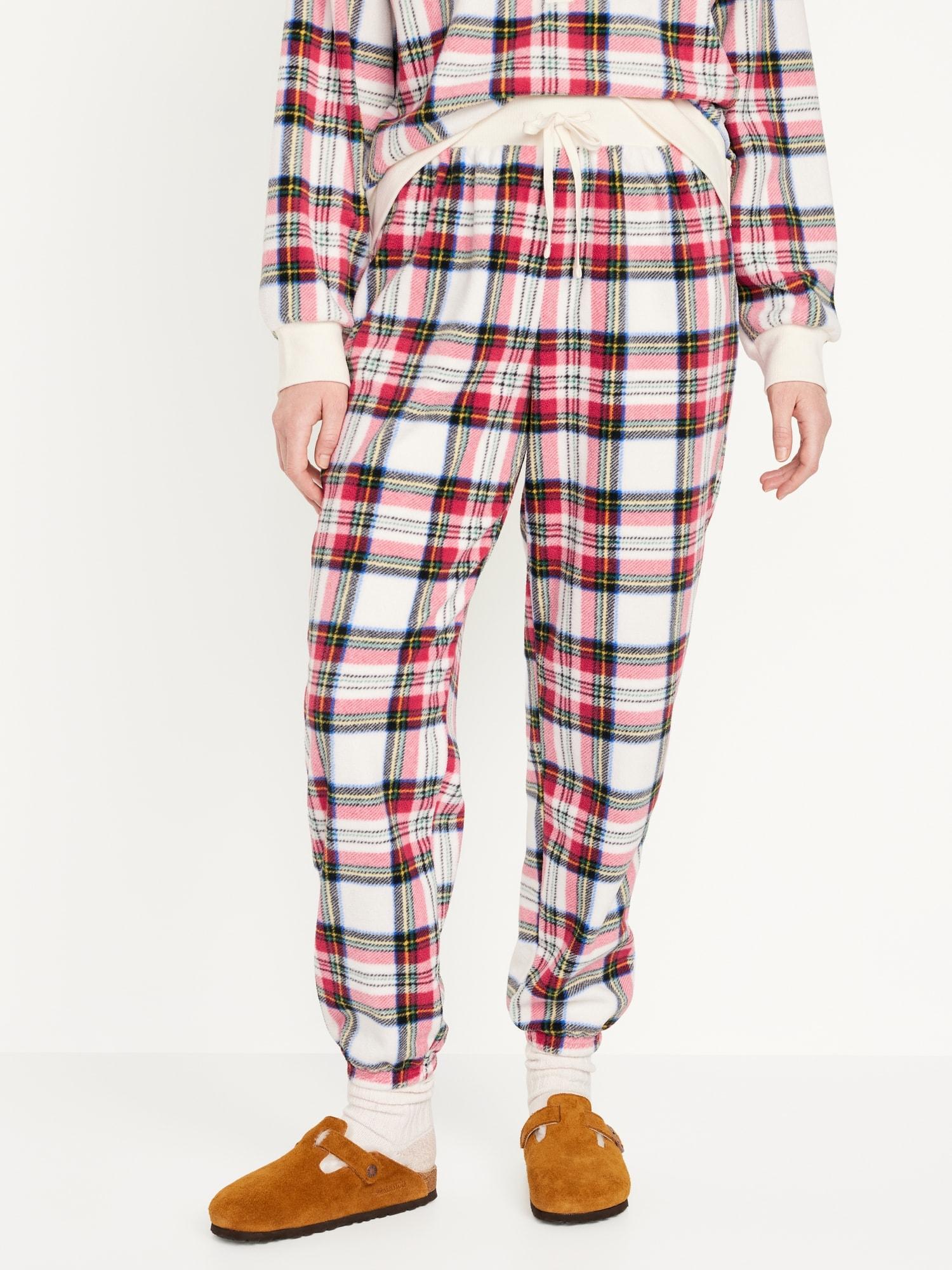 High-Waisted Micro Fleece Pajama Jogger Pants for Women product image