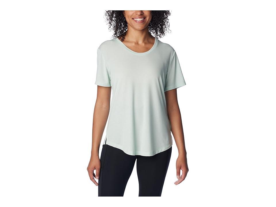 Columbia Slack Water Knit Tee II (Icy Morn) Women's Clothing Product Image