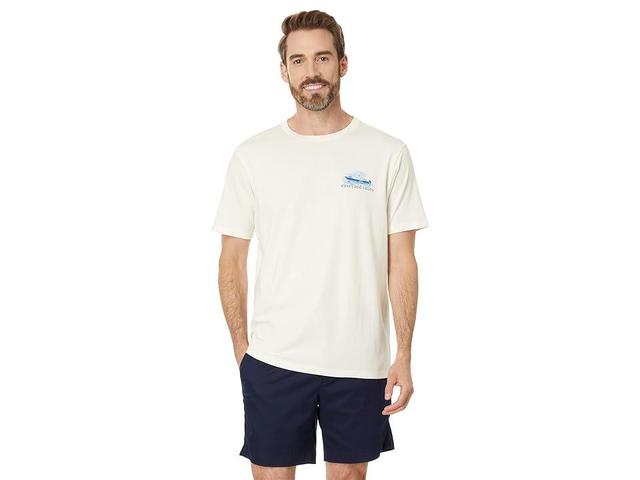 Vineyard Vines Autumn Boat Ride Short Sleeve Pocket Tee (Marshmallow) Men's T Shirt Product Image