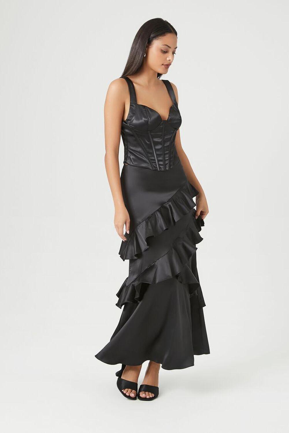 Chiffon Ruffle-Trim Maxi Skirt | Forever 21 product image