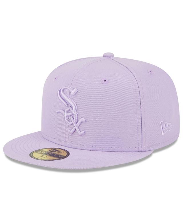 Men's New Era Lavender Chicago White Sox 2023 Spring Color Basic 59FIFTY Fitted Hat Product Image