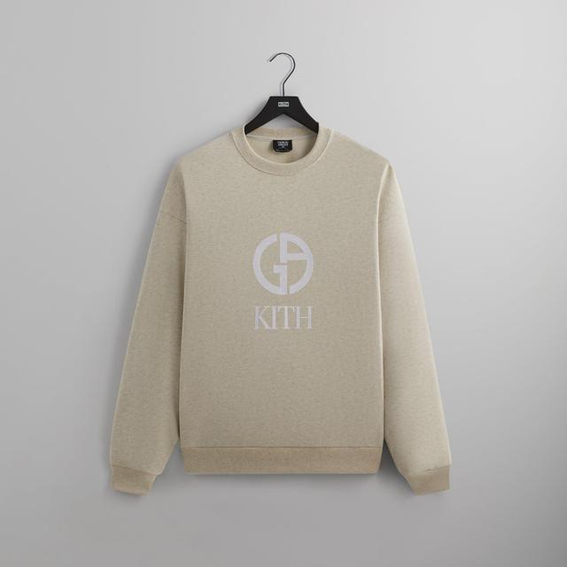 Kith & Giorgio Armani Nelson Crewneck - Light Grey Male Product Image