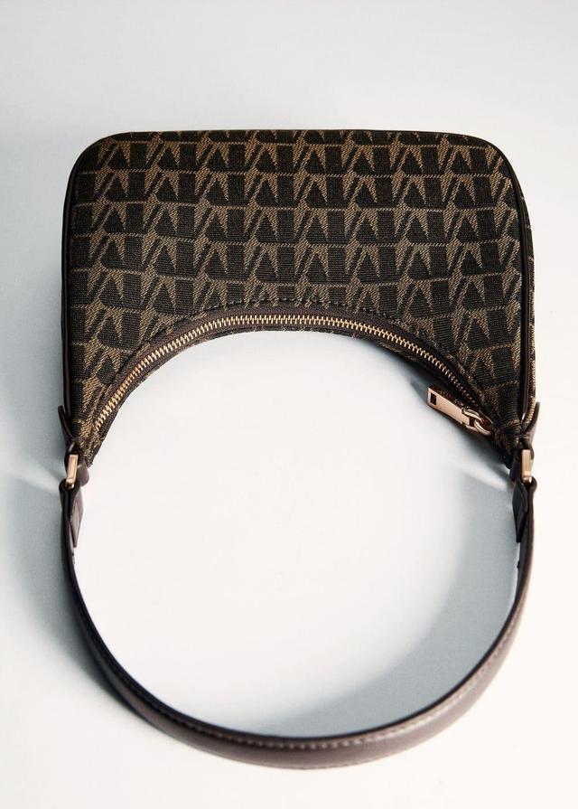 Jacquard shoulder bag - Women | MANGO USA Product Image