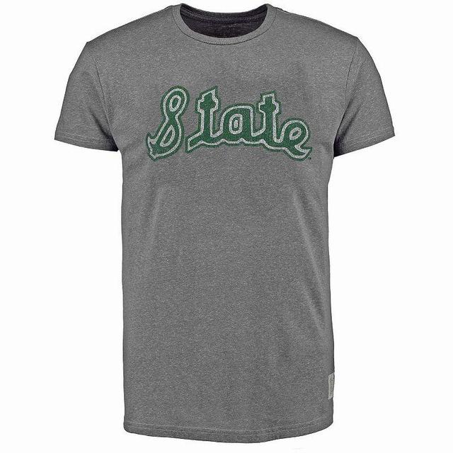 Mens Original Retro Brand Heathered Gray Michigan State Spartans Vintage Tri-Blend T-Shirt Product Image