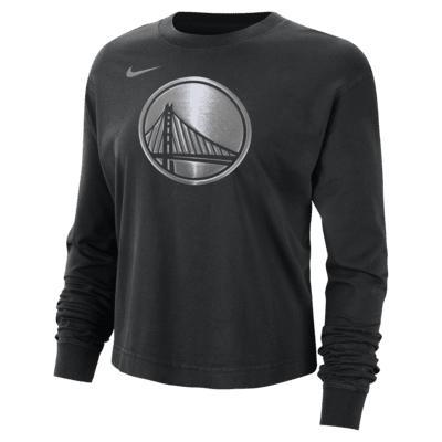 Golden State Warriors Courtside Women's Nike NBA Shine Boxy Long-Sleeve T-Shirt Product Image