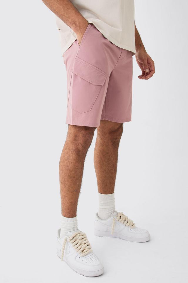 Elasticated Waist Comfort Technical Stretch Short | boohooMAN USA Product Image