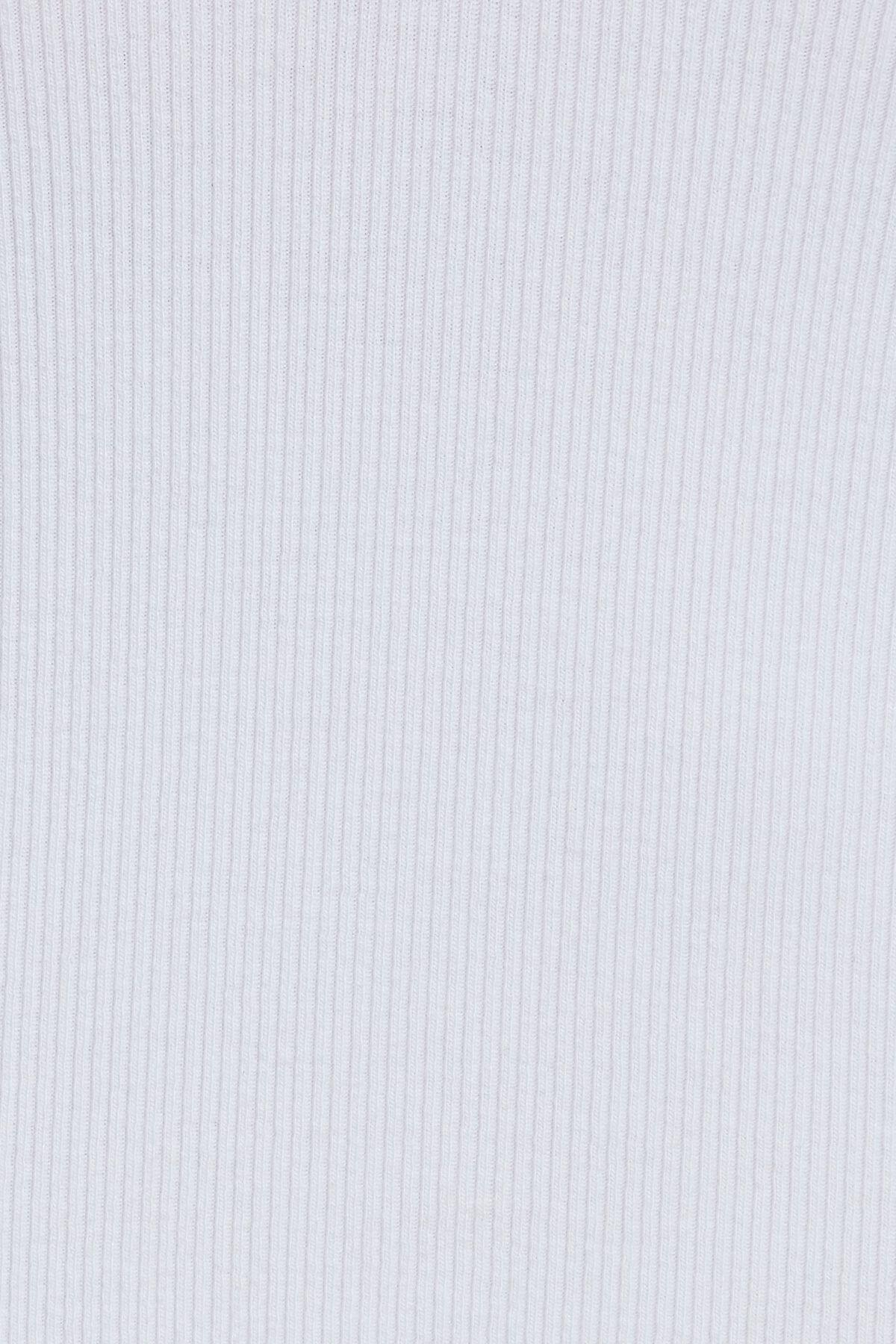 V Neck Ribbed Tee Product Image