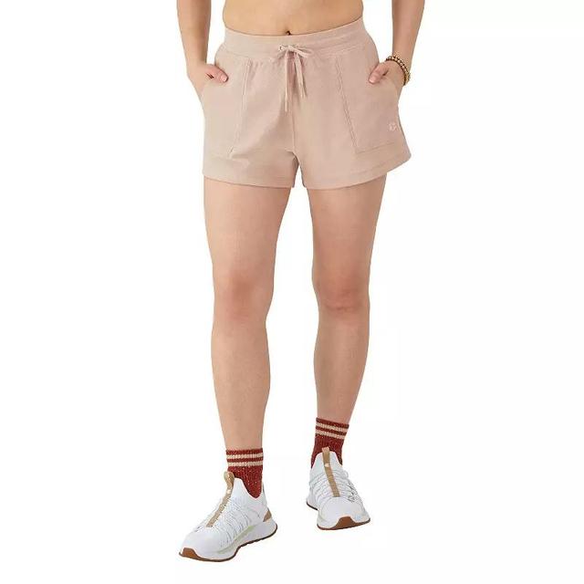 Womens Champion Campus Pique Shorts Beige Frost Product Image