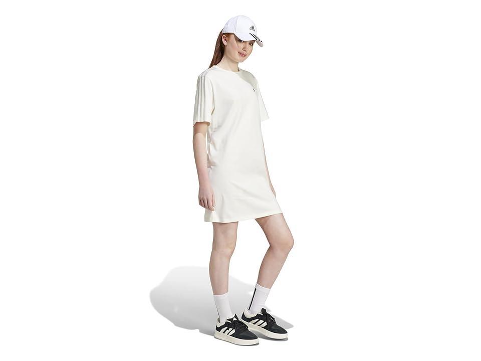 adidas Womens Essential 3-Stripes Boyfriend T-Shirt Dress Product Image