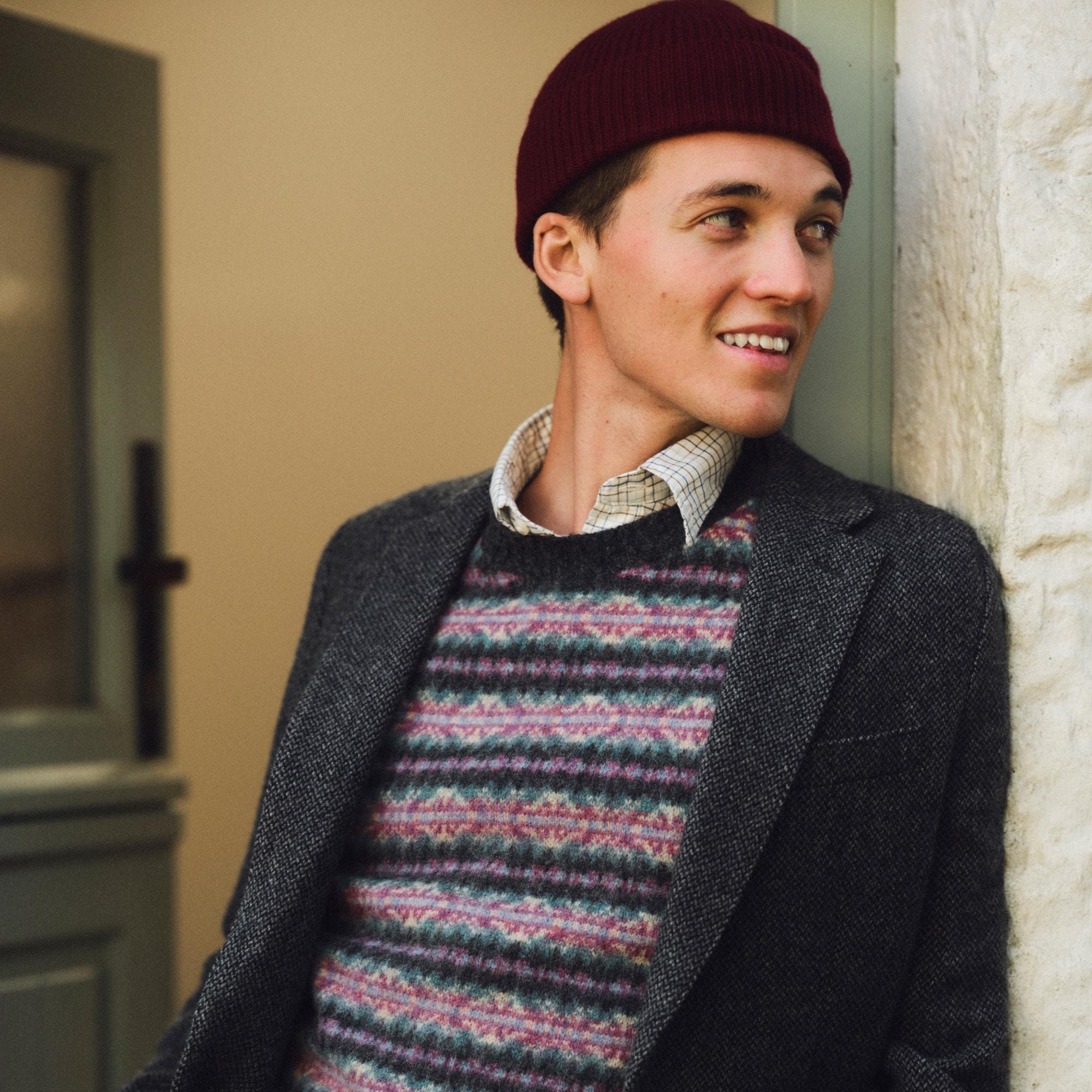 Brushed wool Fair Isle sweater-vest product image