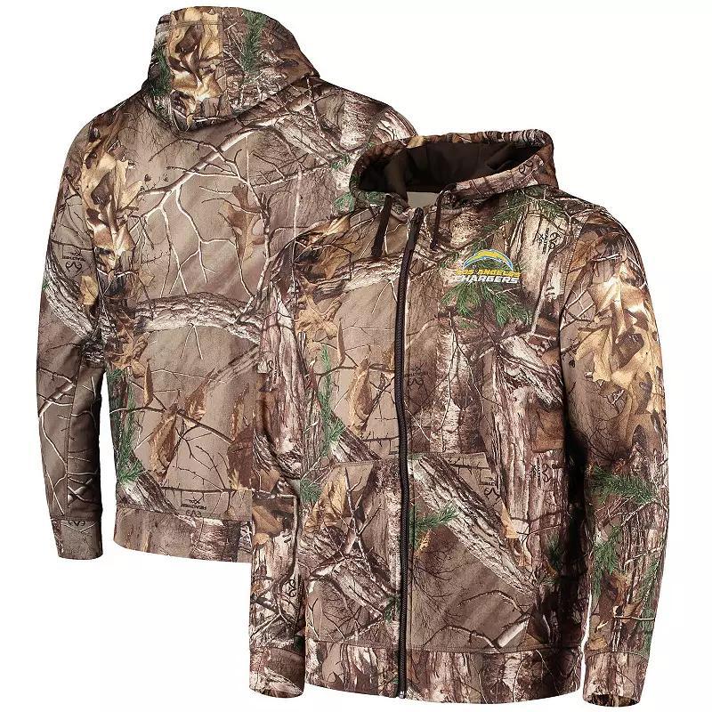 Mens Dunbrooke Realtree Camo Los Angeles Chargers Trophy Tech Fleece Full-Zip Hoodie Product Image