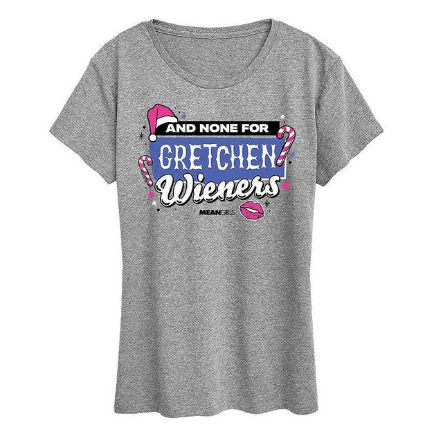 Womens Mean Girls None For Gretchen Graphic Tee, Girls Grey Gray Product Image