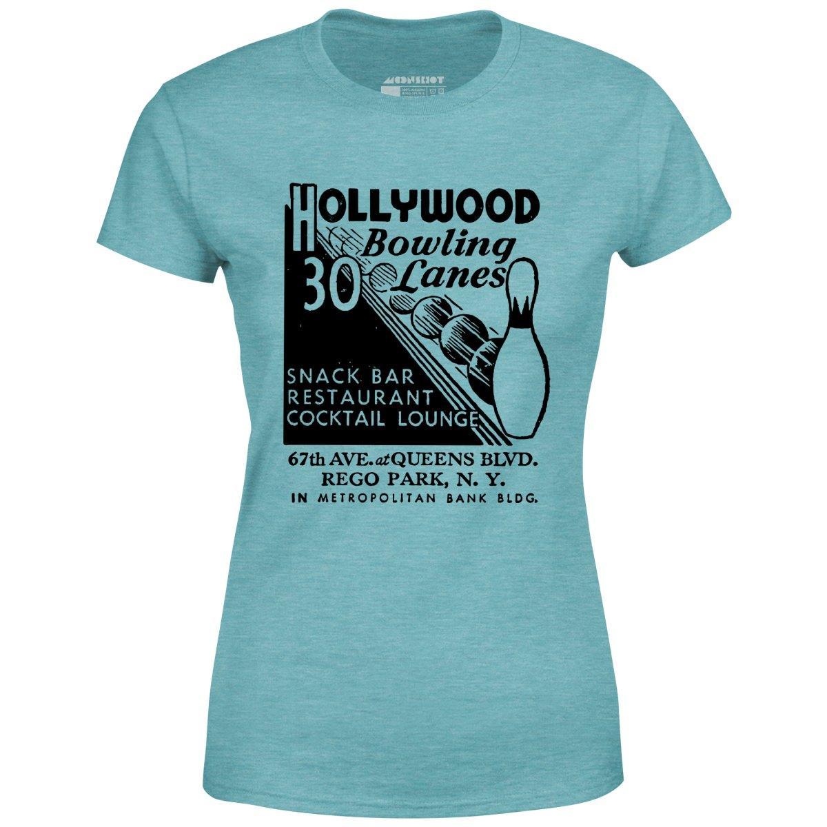 Hollywood Bowling Lanes - Rego Park, NY - Vintage Bowling Alley - Women's T-Shirt Female Product Image