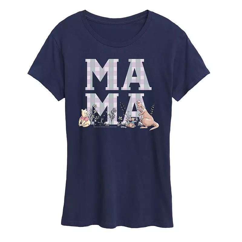 Disneys Minnie Mouse Womens Mama Grid Graphic Tee Product Image