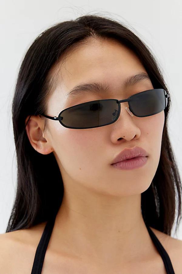 90s Curved Rimless Shield Sunglasses Womens at Urban Outfitters Product Image