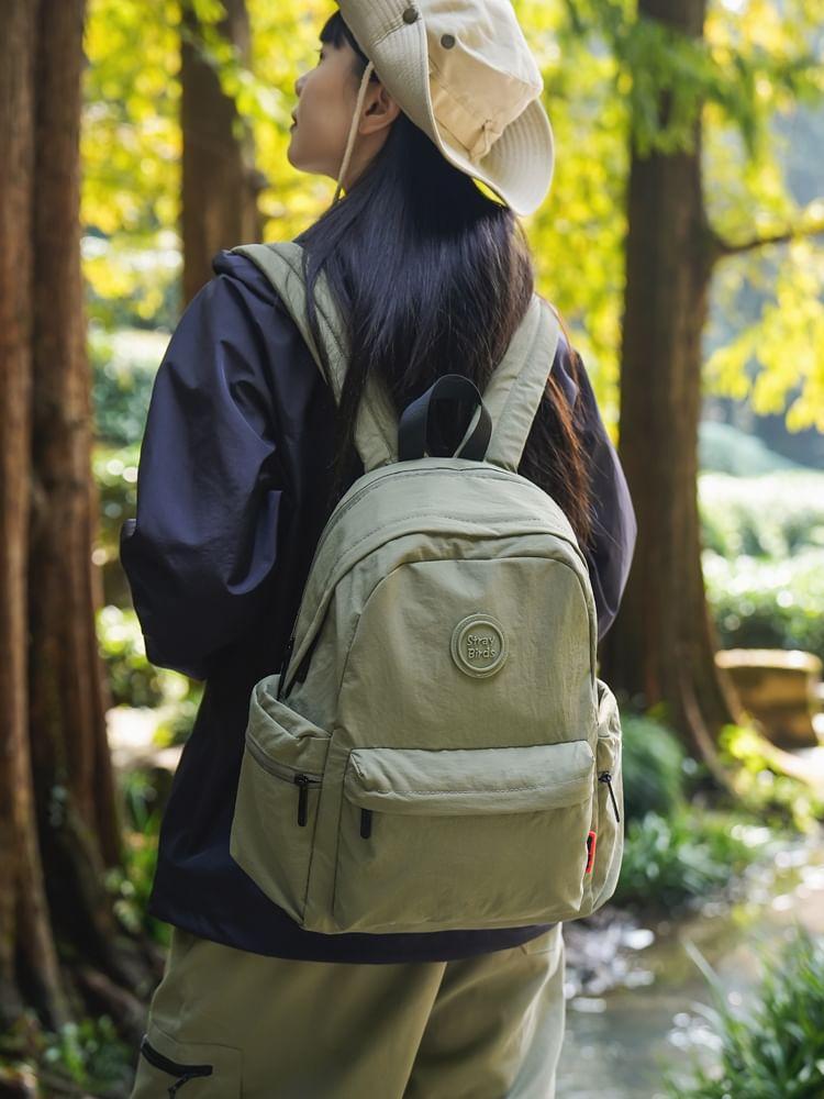 Lettering Multi-Pocket Backpack Product Image