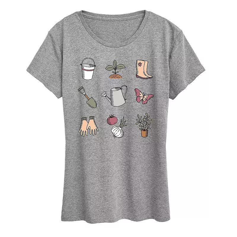 Womens Gardening Grid Graphic Tee Product Image