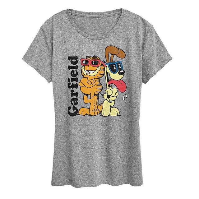 Womens Garfield Odie Sunglasses Graphic Tee, Girls Product Image