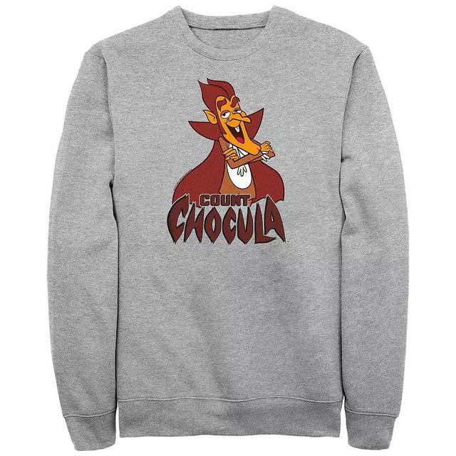 Mens Count Chocula Logo Graphic Fleece Athletic Grey Product Image