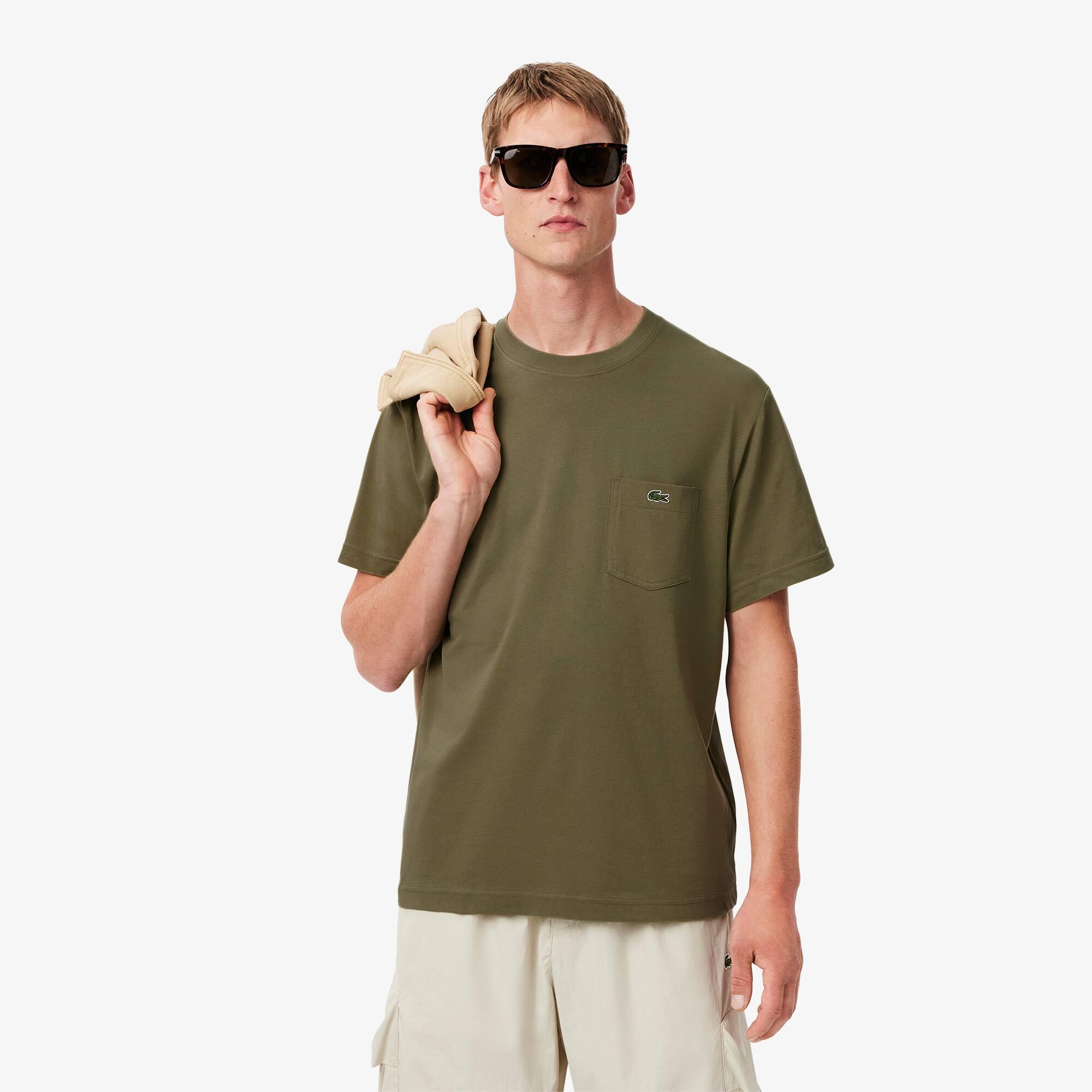 Cotton T-shirt with Breast Pocket Product Image