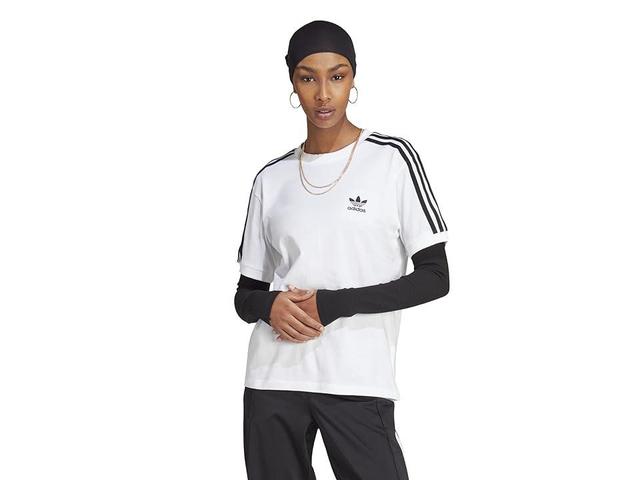 adidas Originals 3-Stripes Tee Women's Short Sleeve Pullover Product Image