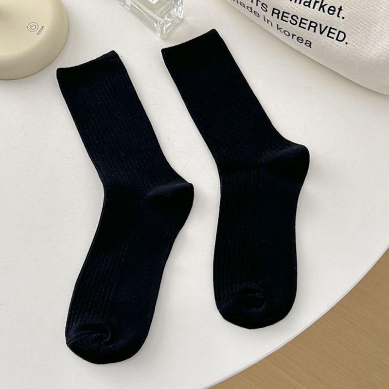 Plain Ribbed Socks product image