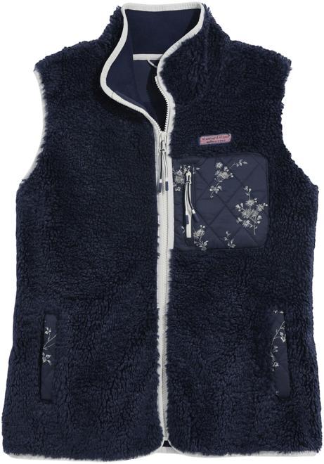 Heritage High-Pile Fleece Mixed Print Vest Product Image